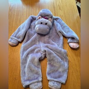 Purple Hippo Kids One Piece Costume